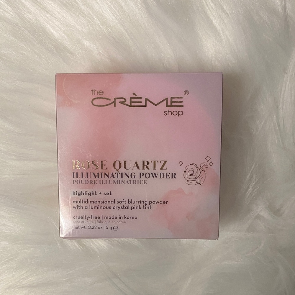 The Crème Shop rose quartz Illuminating Powder